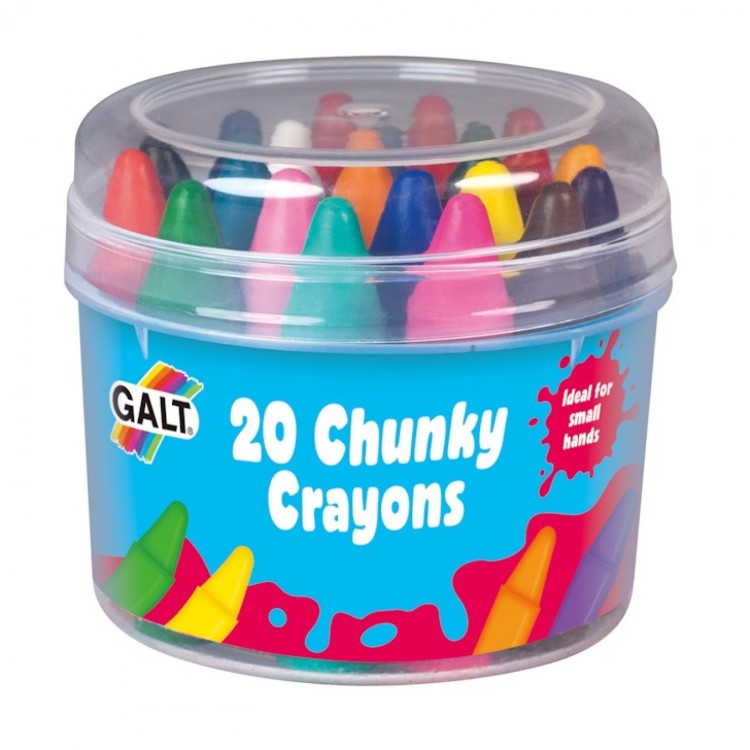 20 CHUNKY CRAYONS By Galt