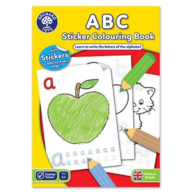 ABC Sticker Colouring Book Orchard Toys