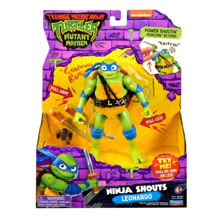 Teenage Mutant Ninja Turtles Movie Ninja Shouts - Treasures Toys Of ...