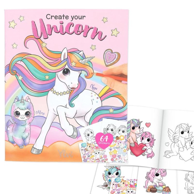 Ylvi Create Your Unicorn Colouring Book Depesche